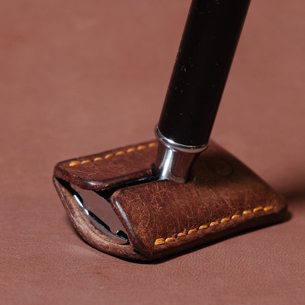 Leather Razor Case - Handmade