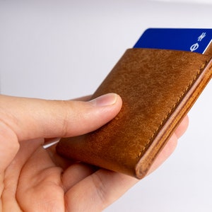 Handmade Leather Card Holder - Slim Wallet