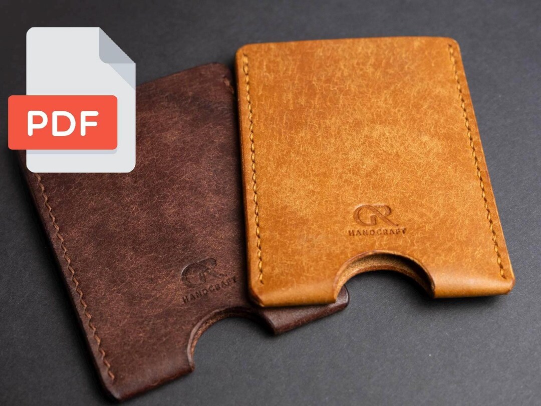 Leather Card Holder Digital PDF Pattern - Etsy