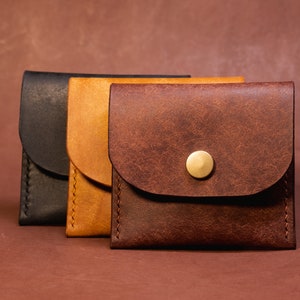Leather Coin Pouch, Coin Purse