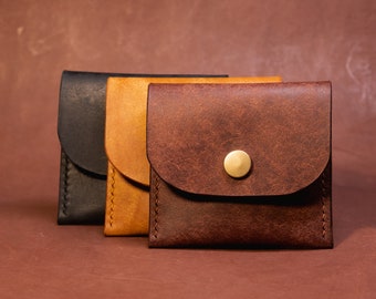 Leather Coin Pouch, Coin Purse