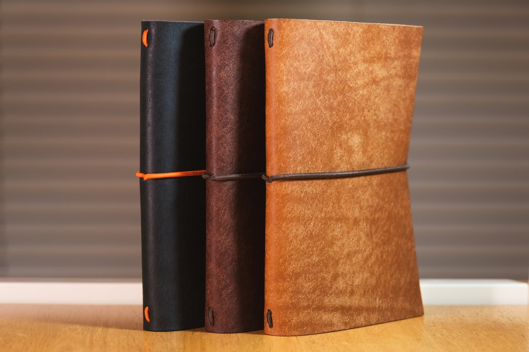 Leather Notebook Cover A5 - Etsy