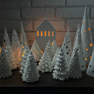 Christmas tree | festive ornament | Christmas season | Miniature trees  | clay forest | decoration | Gifts |