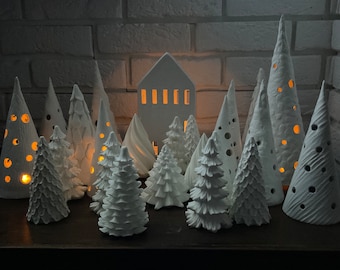 Christmas tree | festive ornament | Christmas season | Miniature trees  | clay forest | decoration | Gifts |
