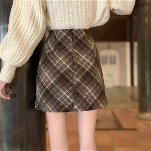 Mini Plaid Skirt / Academia Clothing for Woman zdjęcie 3