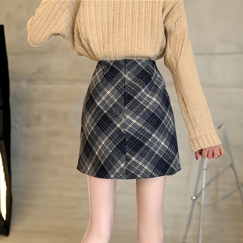 Mini Plaid Skirt / Academia Clothing for Woman zdjęcie 6