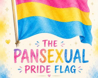 Pansexual Stolz-Flaggen-Druck | Pan Flagge Wandkunst mit Bedeutung | Druckbare LGBTQ+ Digital Download | Pan Pride Dekor