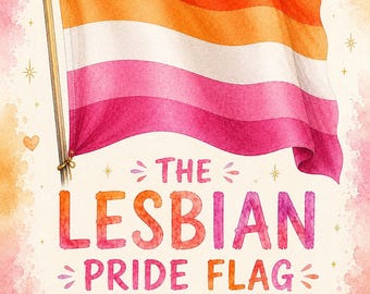 Lesben-Stolz-Flaggen-Druck | Sapphic Flagge Wandkunst mit Bedeutung | Druckbare LGBTQ+ Digital Download | Deko Dekor Lesbische Liebe