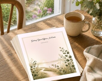 Getting Your Affairs In Order | UK Will, Probate and LPA Planner | England and Wales | 54 Page Printable and Fillable PDF | Instant Download