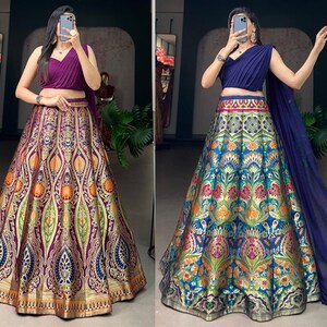 banarasi silk lehenga blouse