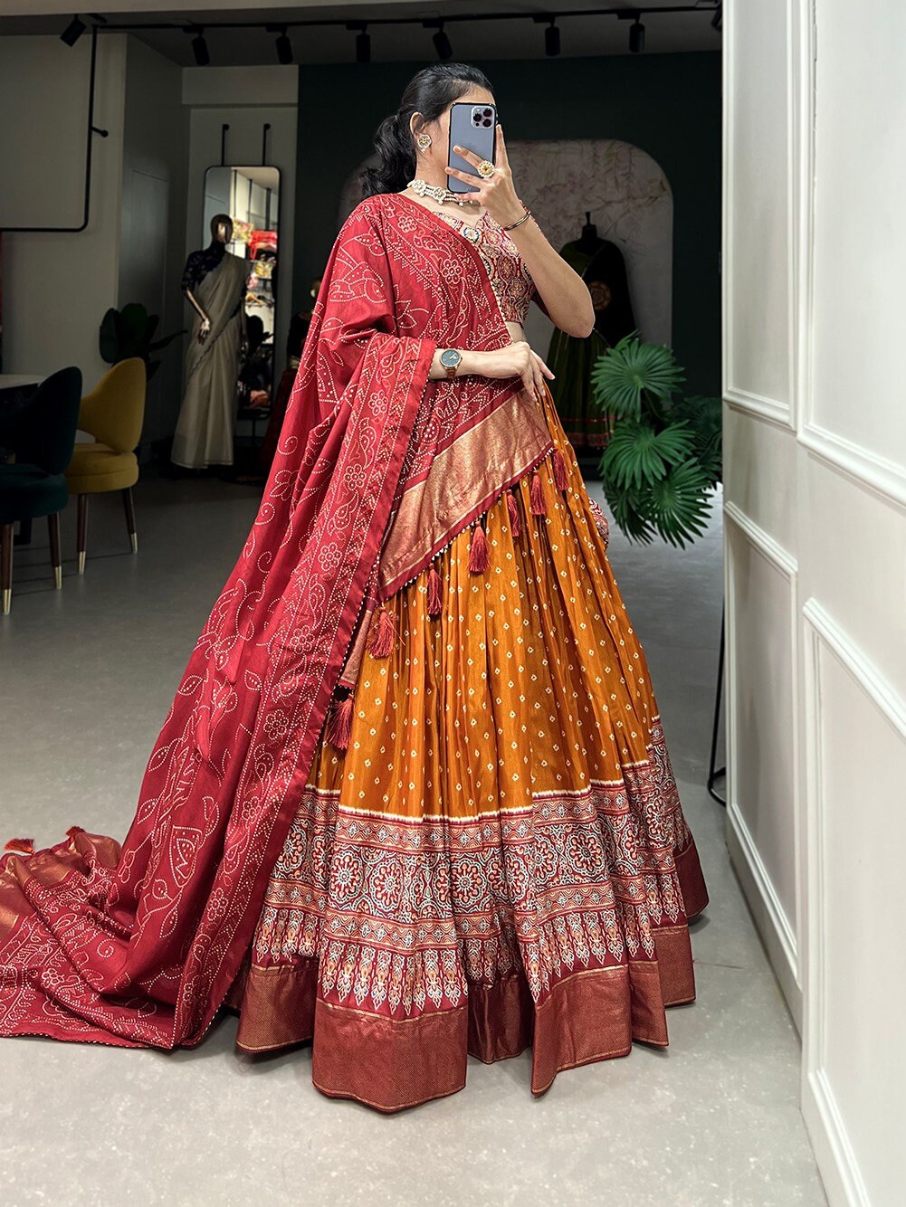 Bandhani chaniya choli sale