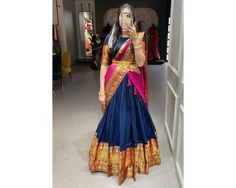 Narayanpet Lehenga for Women, festive Wear lehenga, South Indian Dress, wedding lehenga Outfits, Indian Traditional dress