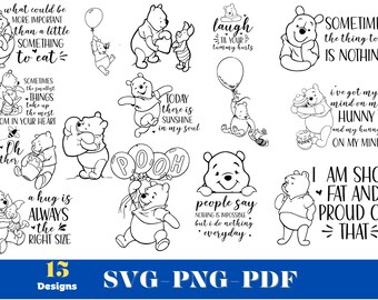 Winnie the Pooh Zitate SVG, Winniethe Pooh svg, Winnie cut Datei, Winnie the pooh Zitat svg Winnie the pooh digitaler Download