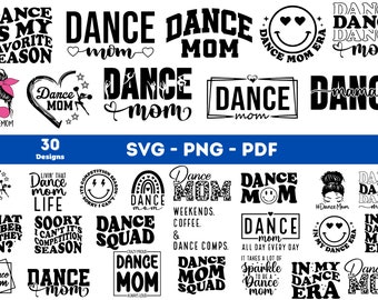 Danse maman Svg Png Bundle, danse maman Svg, danse maman Png, danse maman chemise, Clipart danse, concours de danse, fichier Svg, fichier numérique