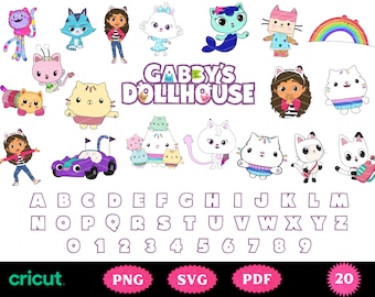 Mega Gabby Dollhouse Svg, High Quality Gabby Dollhouse PNG, Gabby Cat Svg, Gabby Dollhouse Clipart, Digital Files