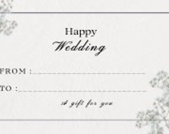 Aesthetic Wedding Gift Card