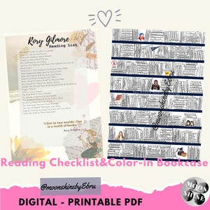 Rory Gilmore Reading Challenge: 408 Books Colouring Page (PDF) image 2
