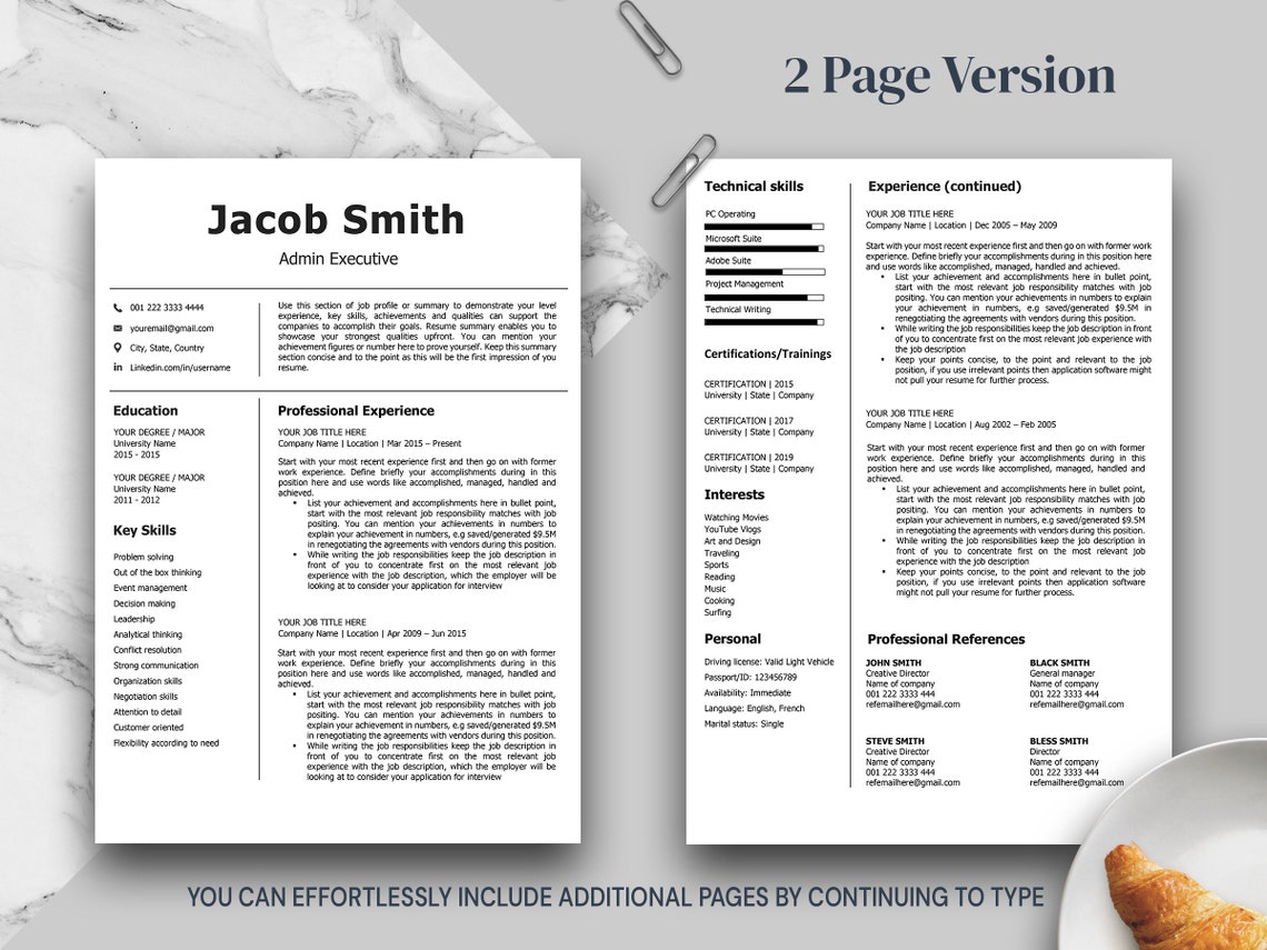 ATS Resume Template Resume Template Word CV Template Word ATS ATS Resume Template Resume Template Word CV Template Word ATS