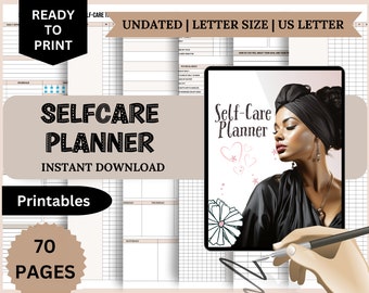 Self Care Checklist, Self-Care Planner, Selfcare Journal Tracker, Wellness Planner Printable, Daily Wellbeing, Mindfulness