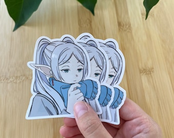 Zauberhafte Elfe | Anime | Glänzender Vinyl-Aufkleber