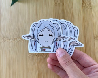 Zauberhafte Elfe | Anime | Glänzender Vinyl-Aufkleber