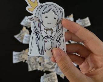 Zauberhafte Elfe | Anime | Glänzender Vinyl-Aufkleber