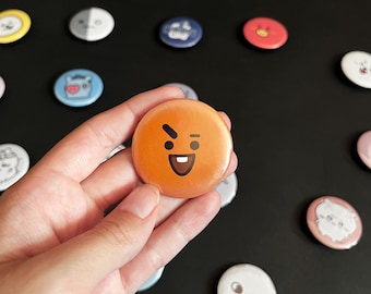 BTS Merch Kpop Pins - BTS Pins - Bangtan Boys Kpop Pinback Button