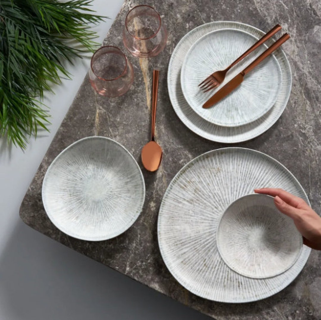 Modern Dinnerware Set 24 Pcs for 6 Person, Dinner Set, Dishes Set, Gift