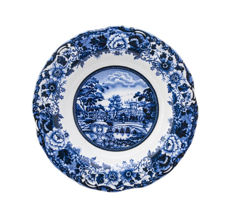 Blue Dinnerware Set 24 Pcs for 6 Person, Dinner Set, Dishes Set, Gift