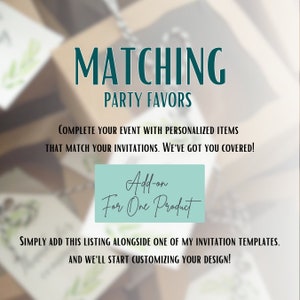 Passendes Party Mitbringsel | Benutzerdefinierte Gastgeschenk | Made to Order Gastgeschenk