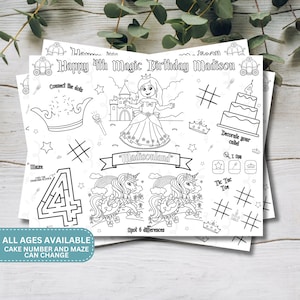 Princess Coloring Book | Printable Princess Coloring Pages For Kids | Princess Party Activity | Princess Birthday | Digital File