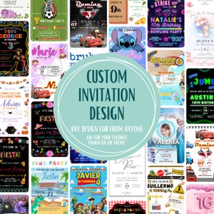Custom Invitation | Made To Order Invitation | Customized Digital Birthday Invitation