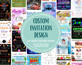 Custom Invitation | Made To Order Invitation | Customized Digital Birthday Invitation