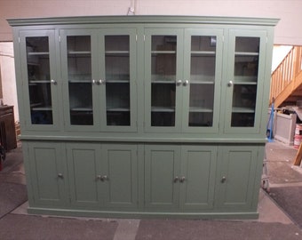 Buckingham All Painted Large Glazed 6 Door Library Unit- Bespoke colours & sizes available