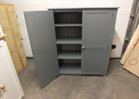 Painted 2 Door Linen Storage Cupboard Bespoke Sizes Colours Available Etsy
