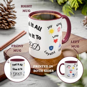 Inspirational Christian Coffee Mug: Faith Symbol, Positive Gift