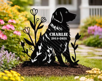 Personalized Dog Memorial Stake - Custom Dog Grave Marker, Pet Loss Gift, Every Dog Breed Metal Garden Sign, Outdoor Pet Tribute  Yard Decor