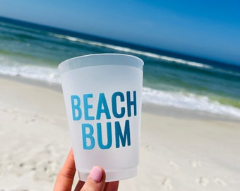 Beach Bum Frosted Cups