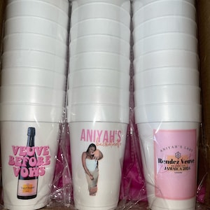 Custom Bachelorette Styrofoam Cups