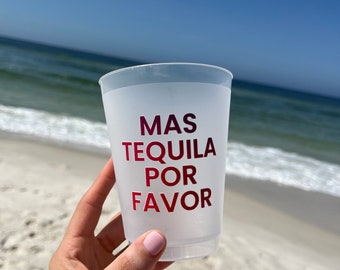 Mas Tequila Por Favor Frosted Cups