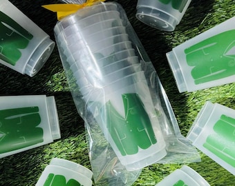 Green Jacket Frosted Cups - Set of 10