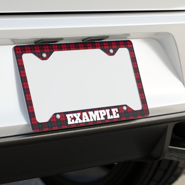McDonald Tartan License Plate Frame make you prized procession stand out from the crowd.