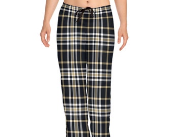 New Orleans Saints Colored Plaid Pajama pants, relax in comfort, perfect match with official teams jersey. Ideal gift for true sports fans