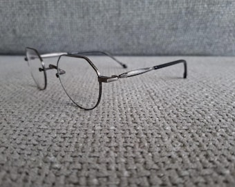 MATSUDA Geometric Eyeglasses Model M3144 Antique Silver & Blue 46-26