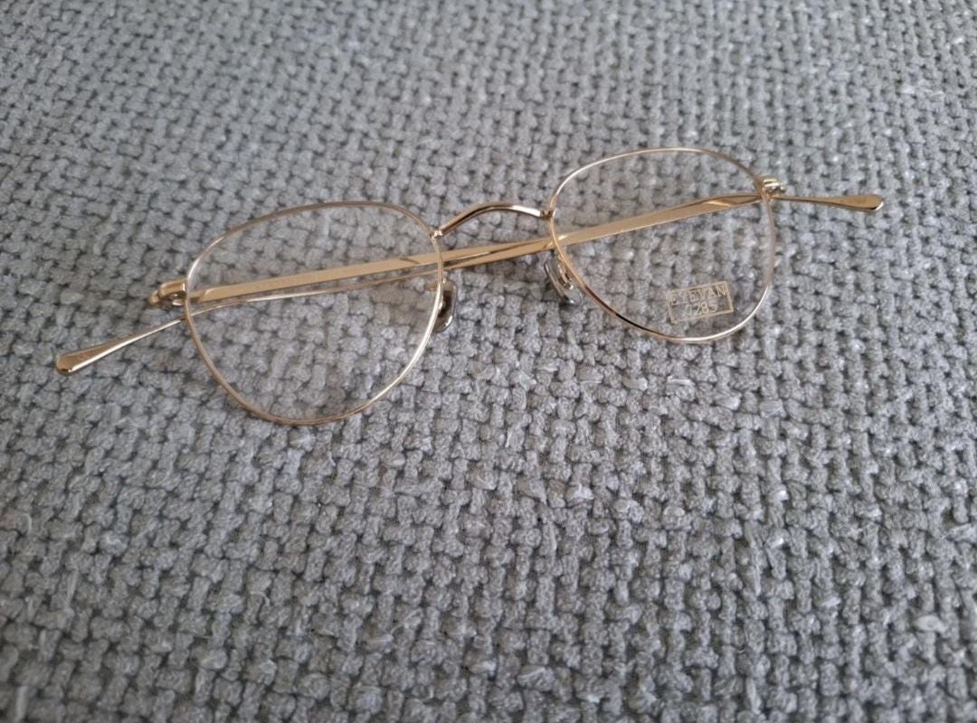 EYEVAN 7285 Panto Titanium Eyeglasses Model 159 Col 900 Rose Gold 