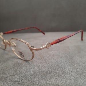 Jean Paul Gaultier JPG Vintage oval Eyeglasses 57-7201 GOLD GP 46 Last One !