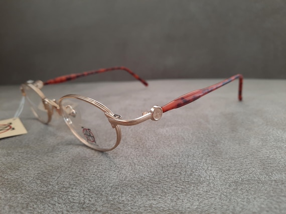 Jean Paul Gaultier JPG Vintage Oval Eyeglasses 57-7201 GOLD GP 46