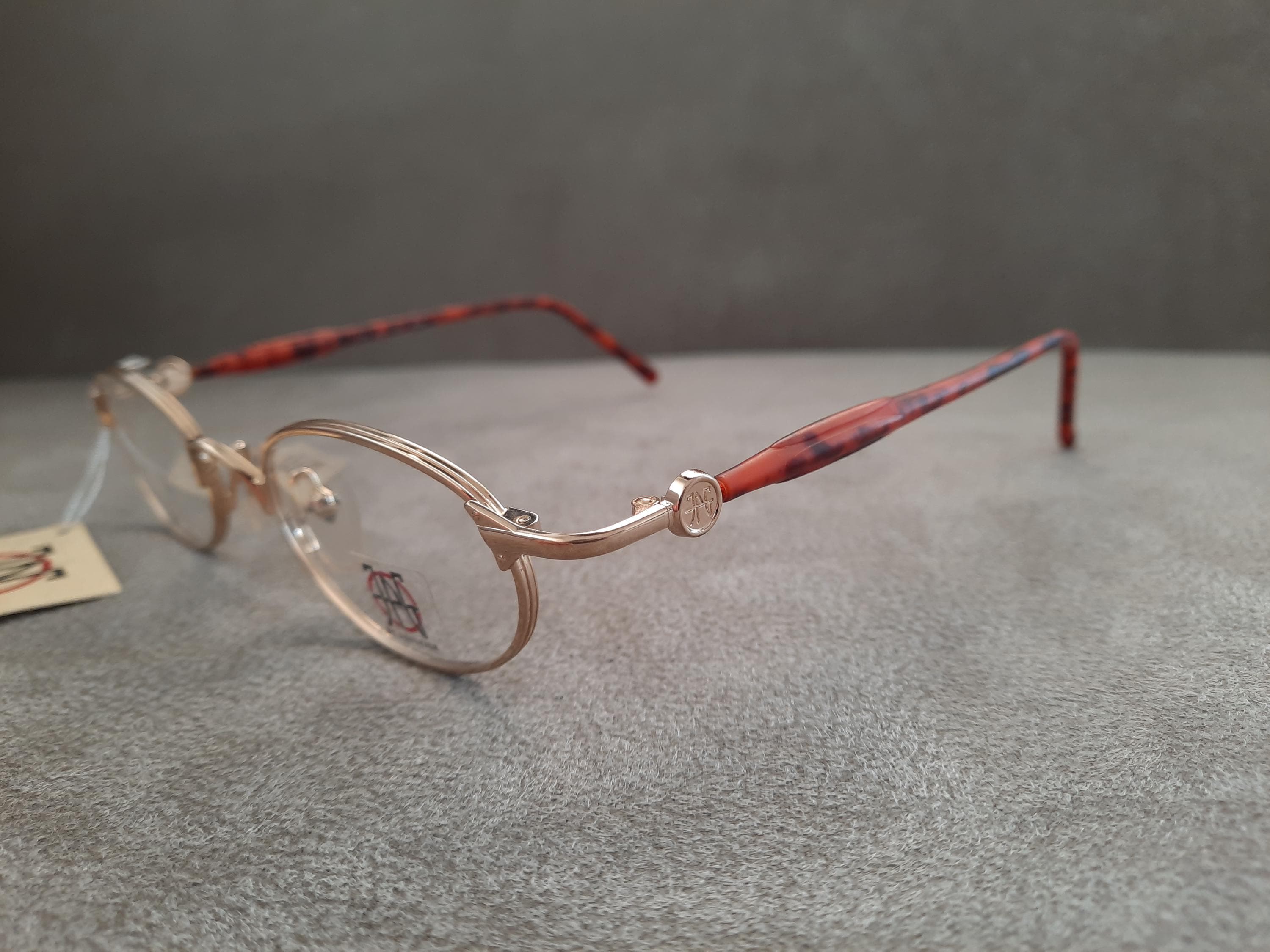 Jean Paul Gaultier JPG Vintage oval Eyeglasses 57-7201 GOLD GP 46 Last One !