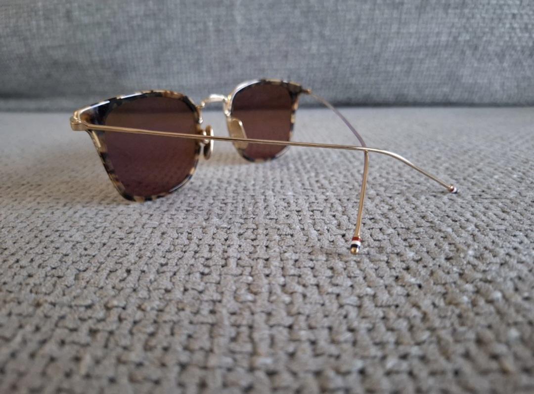 Thom Browne Square Sunglasses TBS905-49-02-Z Gold Tortoise With