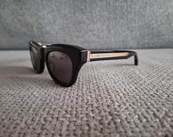 MATSUDA Sunglasses Model M1027 Transparent Black Gold & Gray Lenses 50-22